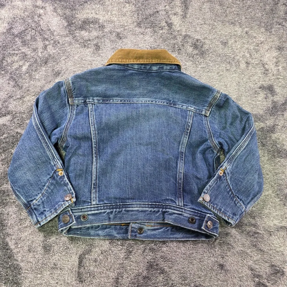 Ralph Lauren Polo Country Corduroy Collar Denim Jacket Baby Toddler Size 3